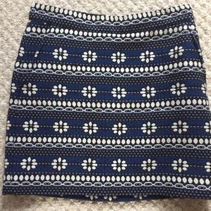 J Crew floral jacquard miniskirt